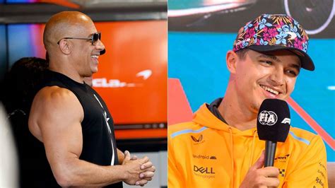 Oscar Piastri Meets Vin Diesel at Miami GP, Sporting a Sleek